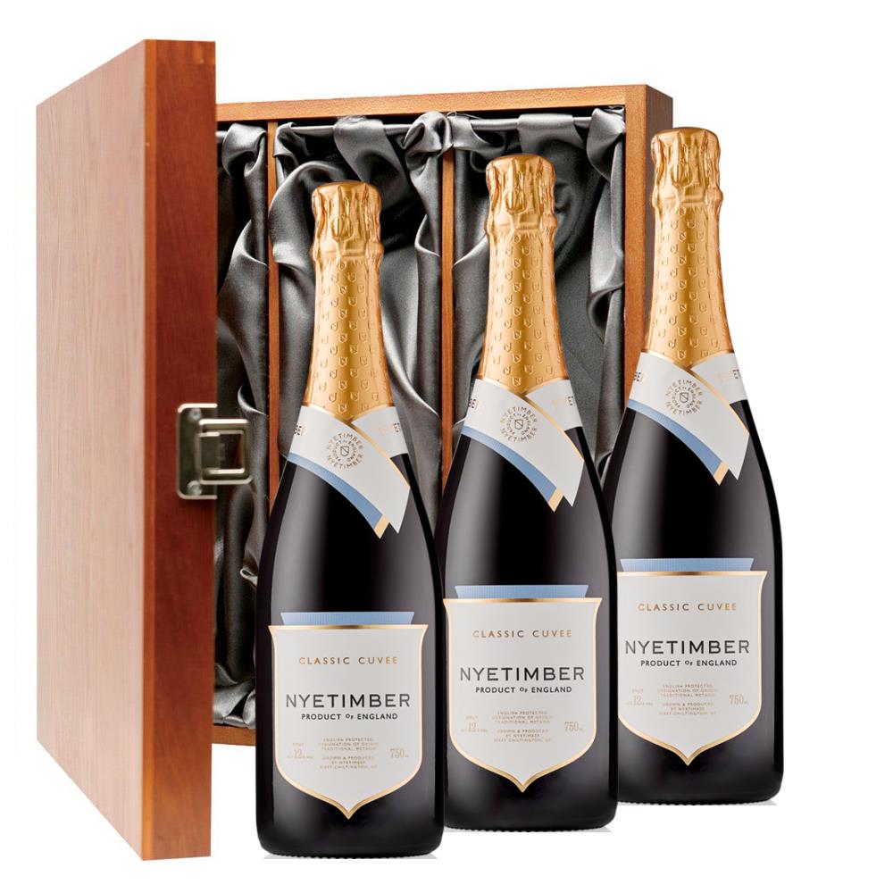 Nyetimber Classic Cuvee English Sparkling 75cl Three Bottle Luxury Gift Box
